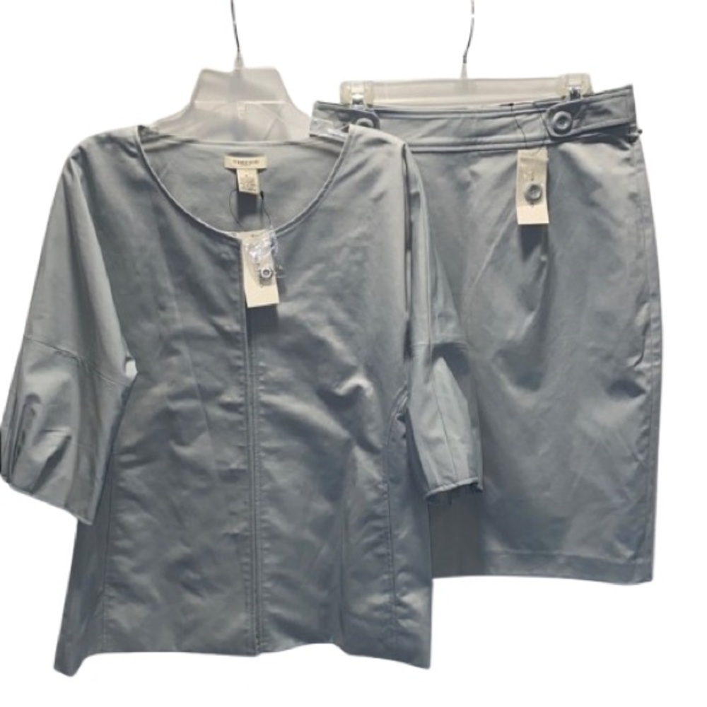 Vertigo Paris Spruce Green Blazer & Skirt Set – Size M – NWT – Modern Workwear
